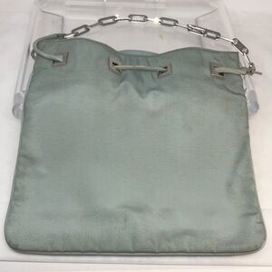 Gucci Ballistic Nylon & Leather Seafoam Drawstring Shoulder Bag